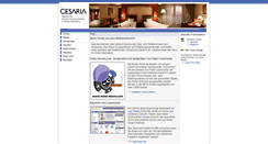 Desktop Screenshot of cesaria.de